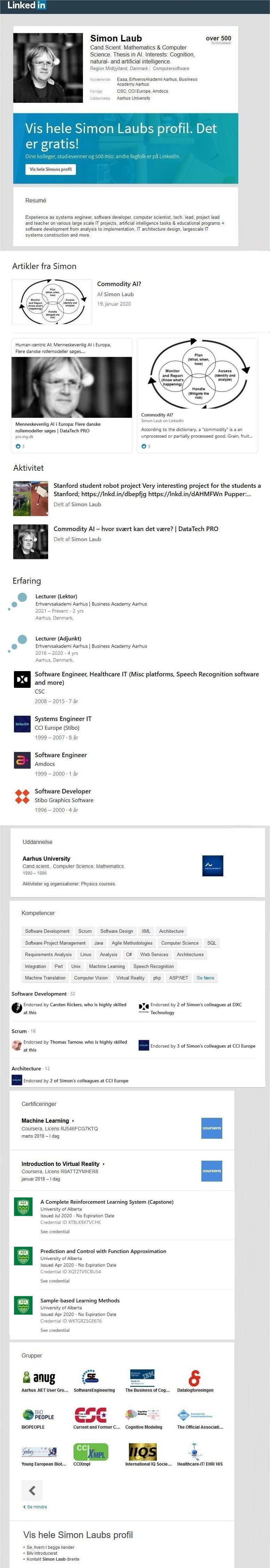 Linkedin Page