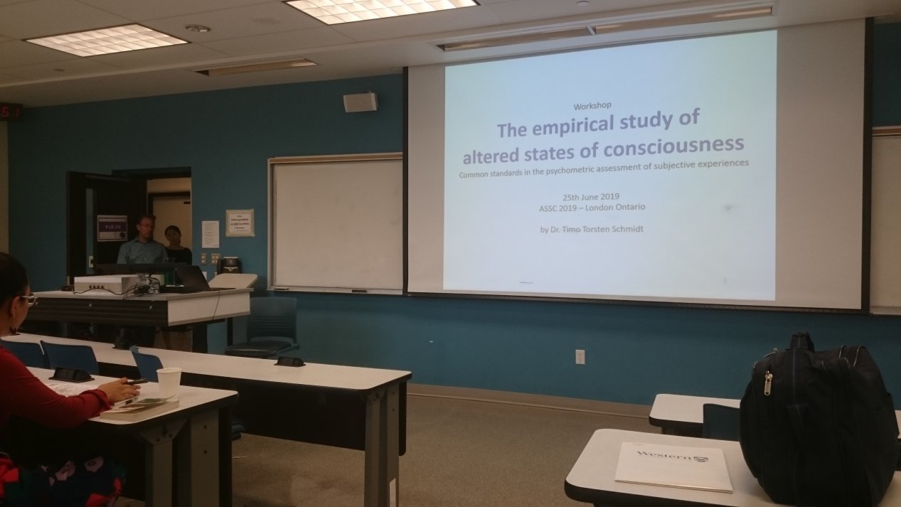 Altered states of Consciousness Workshop, ASSC 23.