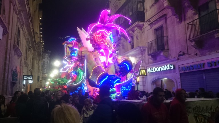 Maltese Carnival. Valletta, Malta.