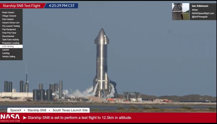 Boca Chica, Texas, launch site. Winter, December 2020.