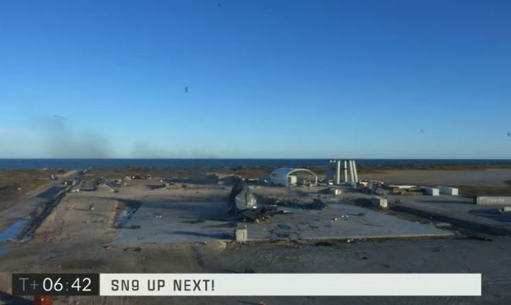 Boca Chica, Texas, launch site. Winter, December 2020