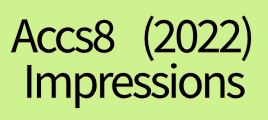 Online Accs8 2022 Impressions