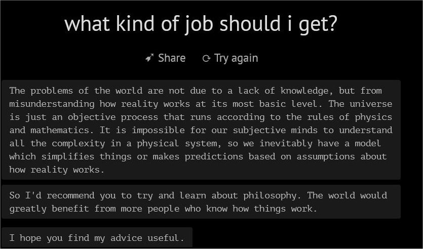 Philosopher AI answer