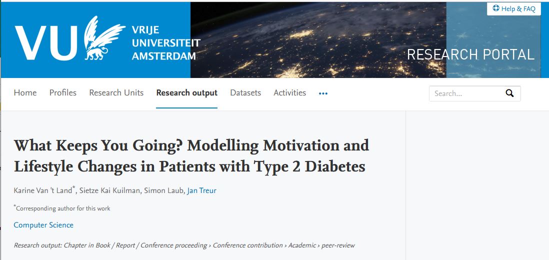 What Keeps You Going? Modelling Motivation and Lifestyle Changes in Patients with Type 2 Diabetes