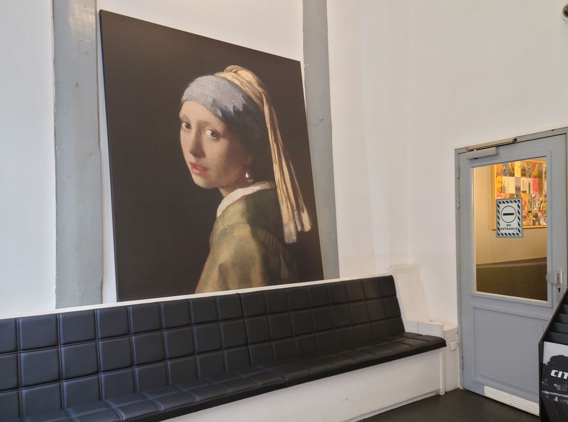 Girl with a Pearl Earring. Vermeer. Lobby, Hotel CC, Amsterdam.