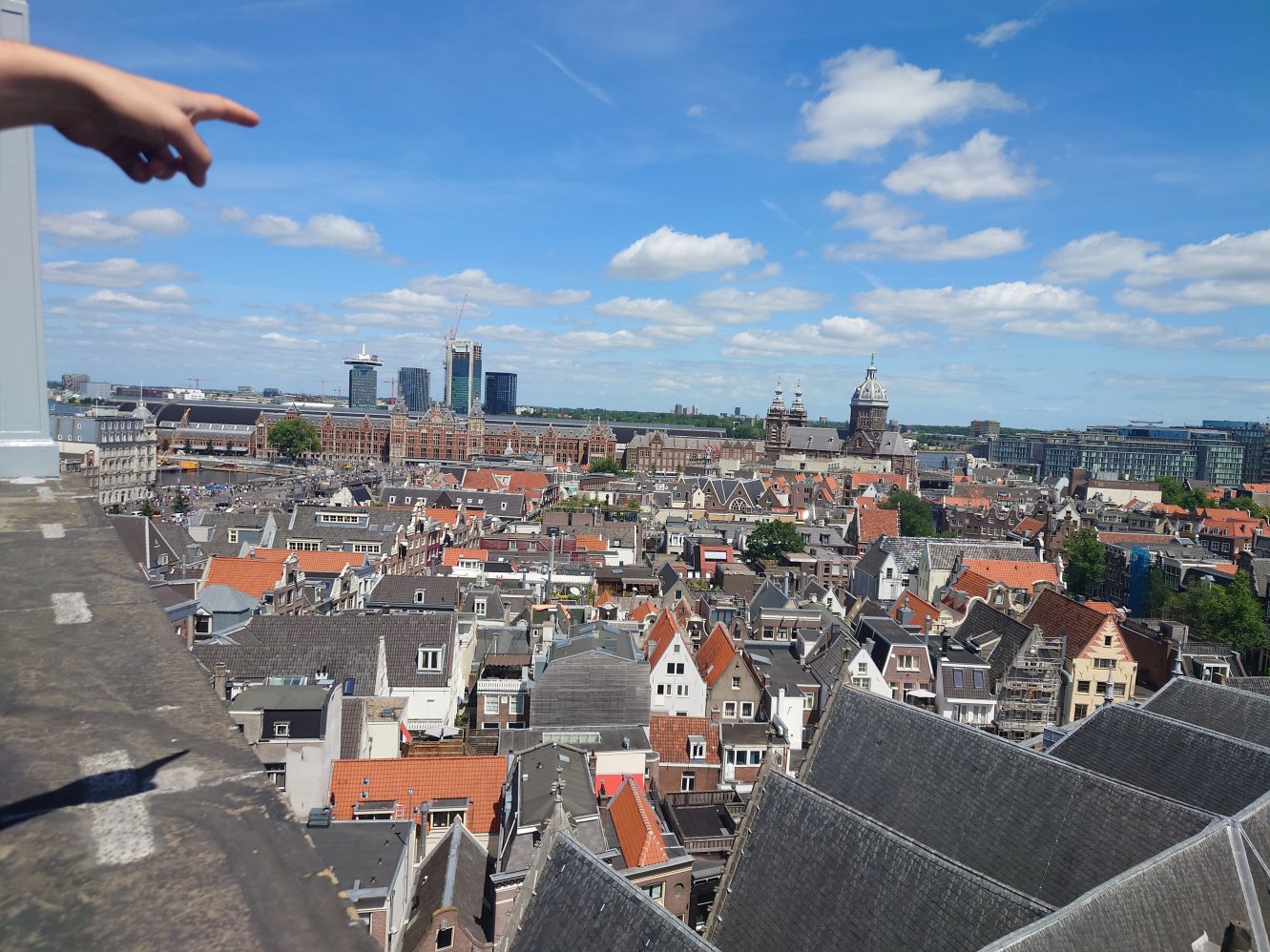 View from Oude Kerk, Amsterdam. Impressions. Amsterdam 2022