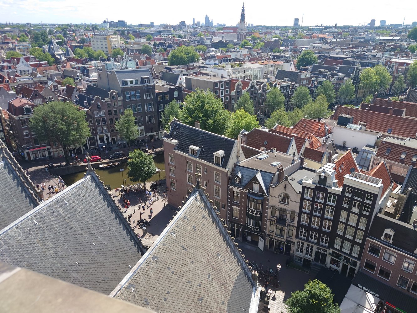View from Oude Kerk, Amsterdam. Impressions. Amsterdam 2022