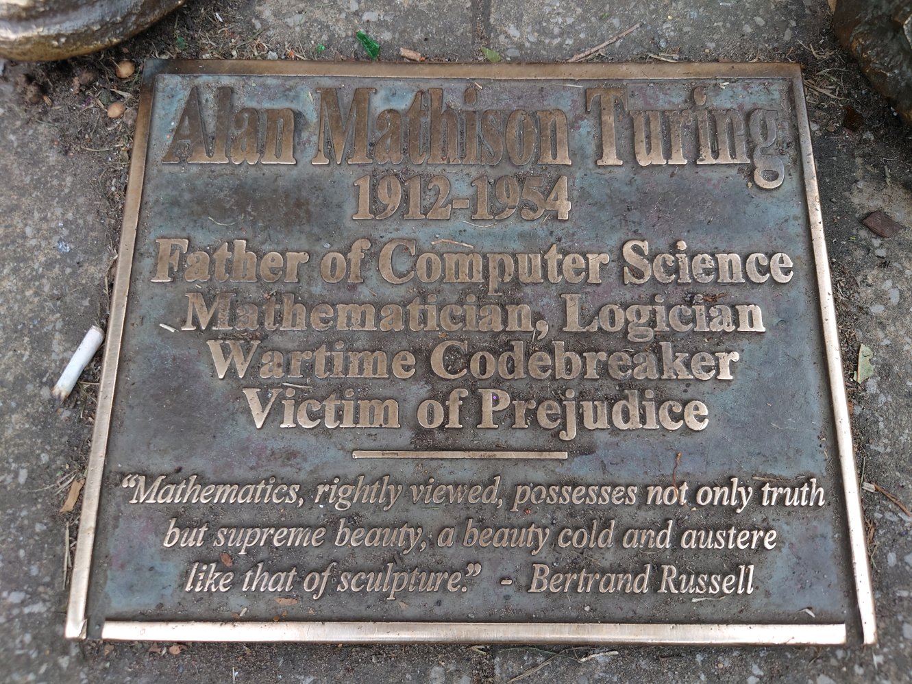 Alan Turing Memorial. Manchester, UK.