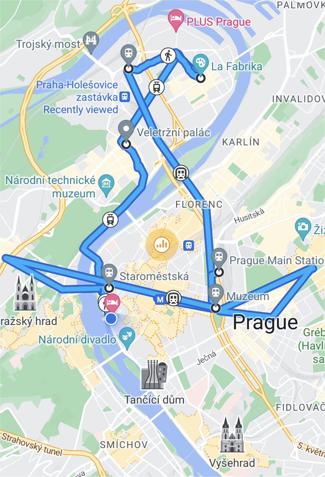 Moving around in Prague. Public transport. Prague 2022.
