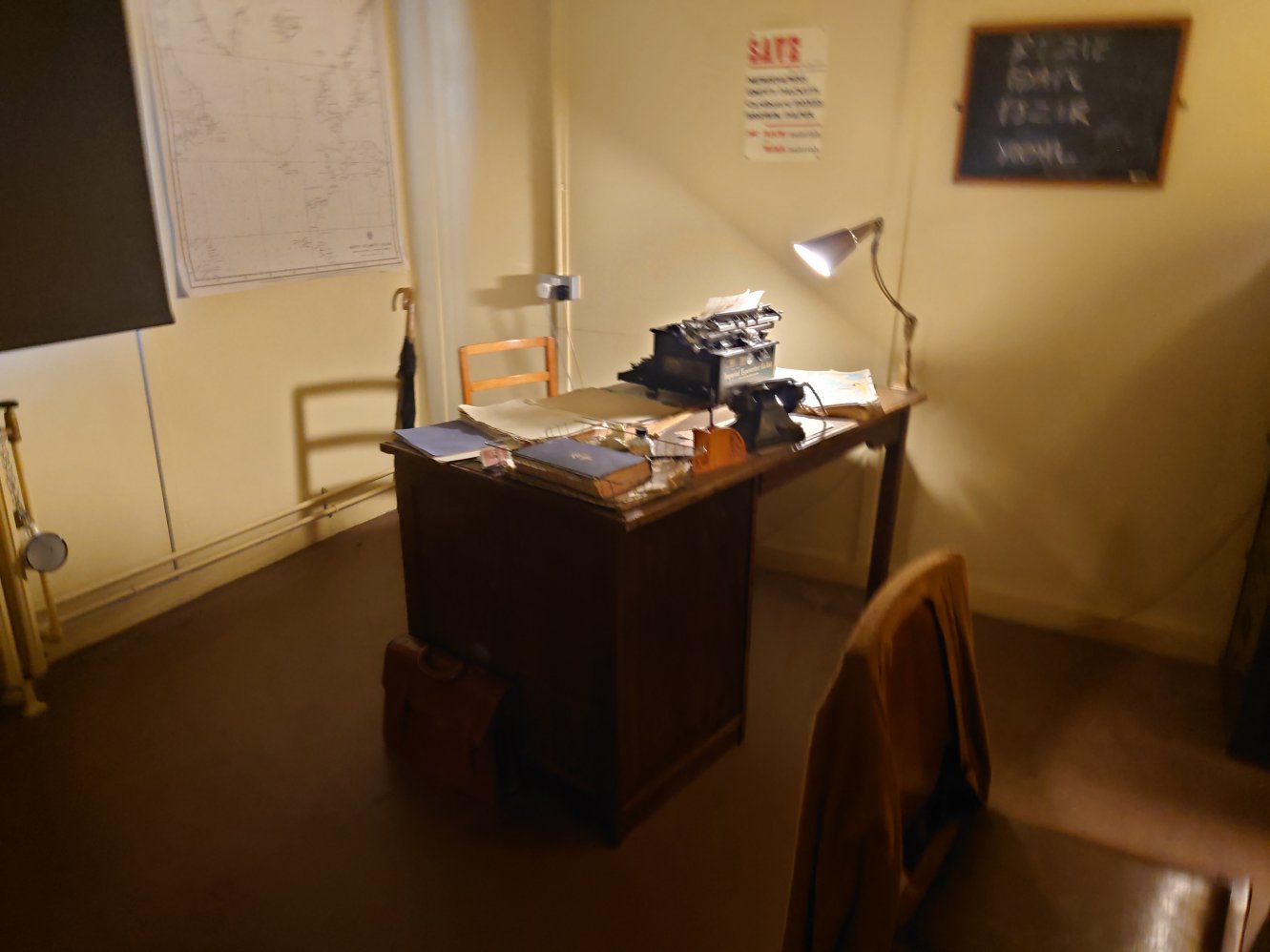 Alan Turings office. Bletchley Park, UK.